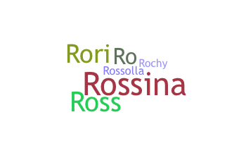 ชื่อเล่น - Rossana