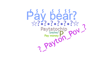 ชื่อเล่น - Payton