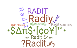 ชื่อเล่น - Radit