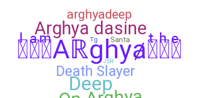 ชื่อเล่น - Arghya