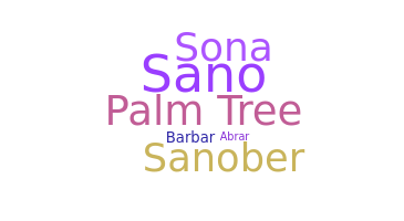 ชื่อเล่น - Sanobar
