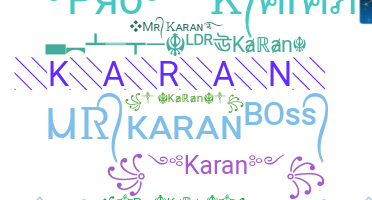 ชื่อเล่น - Karan