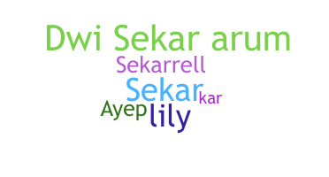 ชื่อเล่น - Sekar