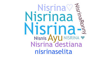 ชื่อเล่น - Nisrina