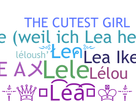 ชื่อเล่น - Lea