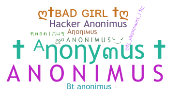 ชื่อเล่น - Anonimus
