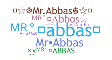 ชื่อเล่น - Mrabbas