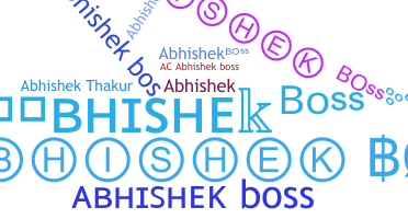ชื่อเล่น - Abhishekboss