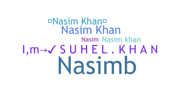 ชื่อเล่น - Nasimkhan