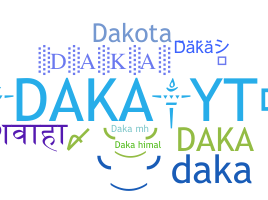 ชื่อเล่น - Daka