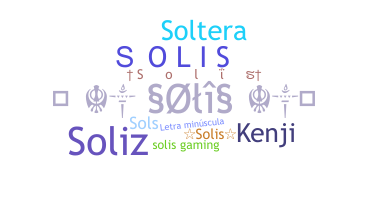 ชื่อเล่น - Solis