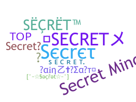 ชื่อเล่น - Secret