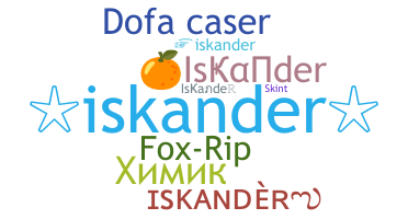 ชื่อเล่น - Iskander