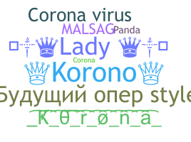 ชื่อเล่น - Korona