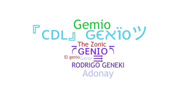 ชื่อเล่น - Genio