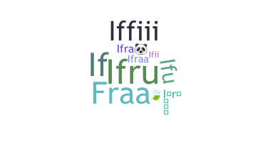 ชื่อเล่น - Ifra