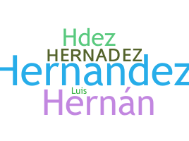ชื่อเล่น - Hernadez