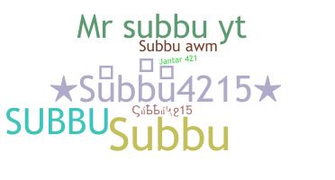 ชื่อเล่น - Subbu4215
