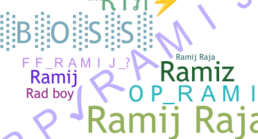 ชื่อเล่น - RamiJ