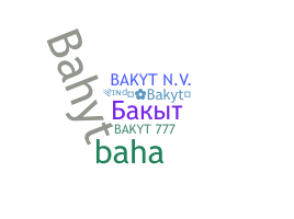 ชื่อเล่น - bakyt