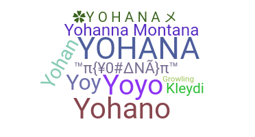 ชื่อเล่น - Yohana