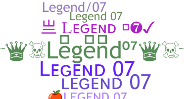 ชื่อเล่น - Legend07