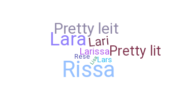 ชื่อเล่น - Larisa
