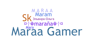 ชื่อเล่น - Maraa