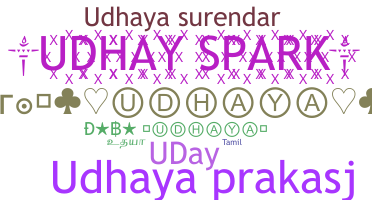 ชื่อเล่น - Udhaya