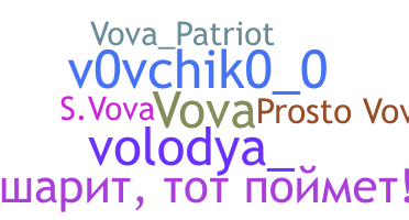 ชื่อเล่น - vova