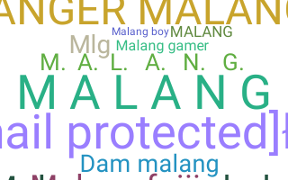 ชื่อเล่น - Malang