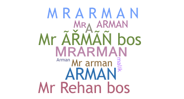 ชื่อเล่น - mrarman
