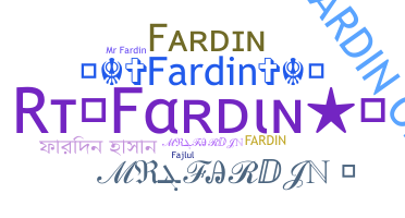 ชื่อเล่น - Fardin