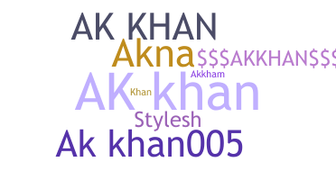 ชื่อเล่น - Akkhan