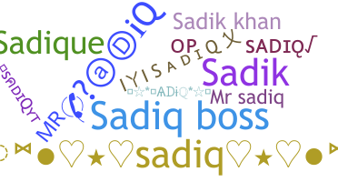 ชื่อเล่น - Sadiq