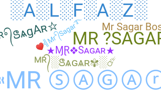 ชื่อเล่น - MrSagar