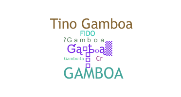 ชื่อเล่น - Gamboa