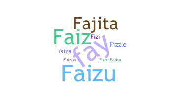 ชื่อเล่น - Faiza