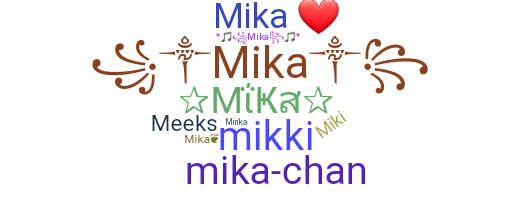 ชื่อเล่น - Mika