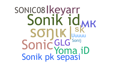 ชื่อเล่น - Sonik