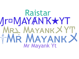 ชื่อเล่น - Mrmayankyt
