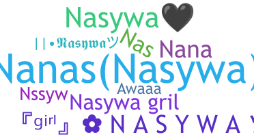 ชื่อเล่น - Nasywa