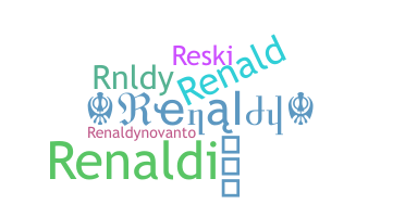 ชื่อเล่น - Renaldy