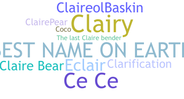 ชื่อเล่น - Claire
