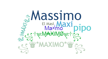 ชื่อเล่น - Maximo