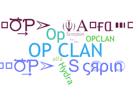 ชื่อเล่น - OpClan