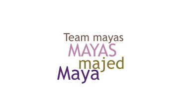 ชื่อเล่น - mayas