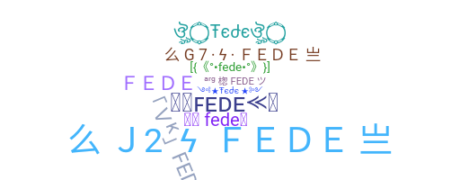 ชื่อเล่น - Fede