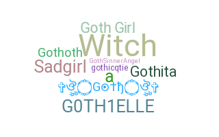 ชื่อเล่น - Goth