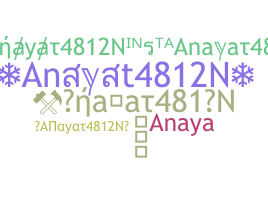 ชื่อเล่น - Anayat4812N